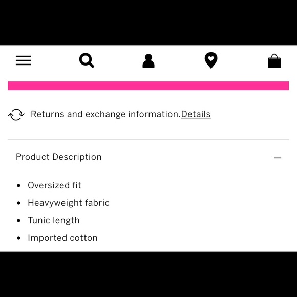 PINK Bling Campus Long Sleeve Ringer Tee - Picture 5 of 6